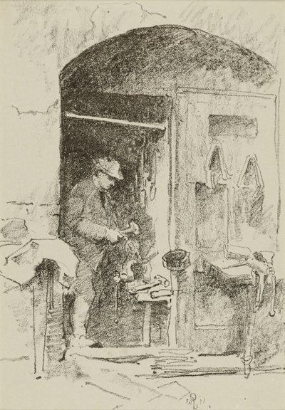 Le travailleur du fer - William Penhallow Henderson