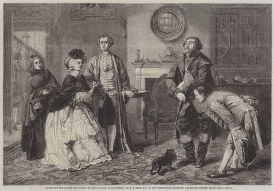 Honeywood présentant les huissiers à Miss Richland comme ses amis - William Powell Frith