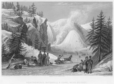 Chute Montmorency et cône, près de Québec - William Purser