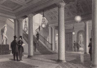Salle du Club Athenaeum, Westminster, Londres (gravure) - William Radclyffe
