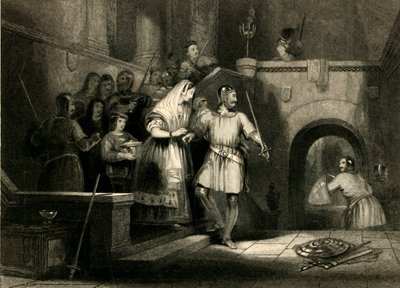 Sauvetage de la comtesse De Burgh, du château de Montgomery, 1836 - William Radclyffe