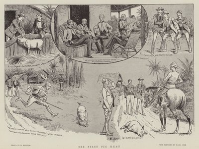 Sa première chasse au cochon - William Ralston