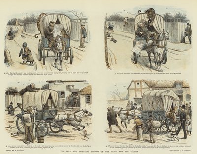La Véritable et Divertissante Histoire du Tigre et du Porteur (chromolitho) - William Ralston