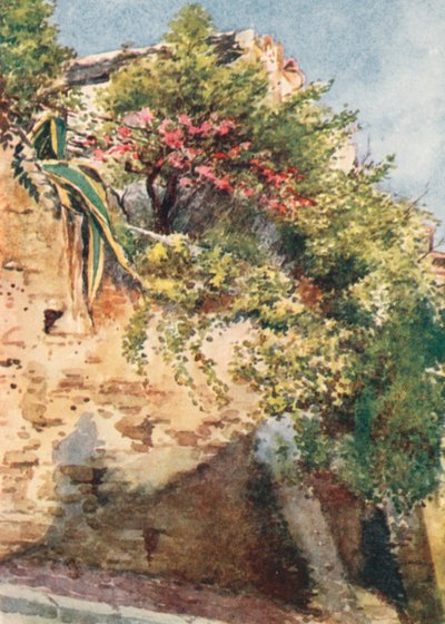 Un coin de rue, Cagnes (lithographie couleur) - William Scott
