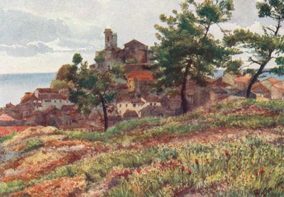 La vieille ville de Cannes (lithographie couleur) - William Scott