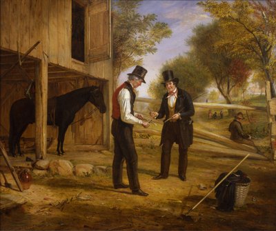 Venir au point, une suite de Négociation pour un cheval, 1854 - William Sidney Mount
