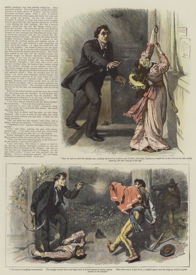 Illustration pour Un épisode de West Woodlands, par Bret Harte (chromolitho) - William Small