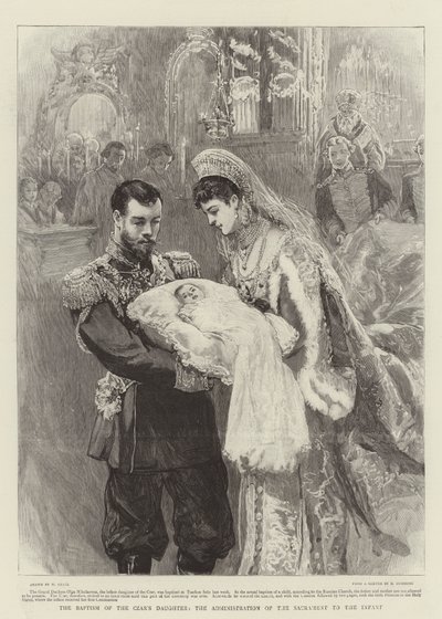 Le baptême de la fille du tsar, l