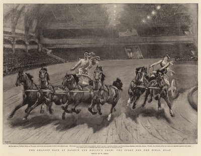 La course de chars au spectacle de Barnum et Bailey, le départ pour la finale - William Small