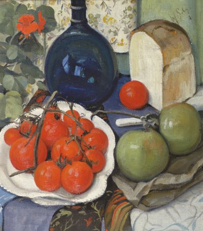 Nature morte avec tomates et pommes - William Somerville Shanks