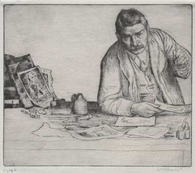 Autoportrait - "Le Graveur" - William Strang
