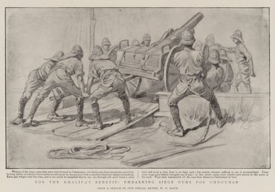 Pour le bénéfice du Khalifa, embarquement des canons de siège pour Omdurman - William T. Maud