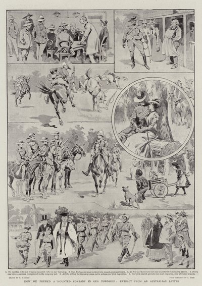 Comment nous avons formé une compagnie montée dans notre canton, extrait d