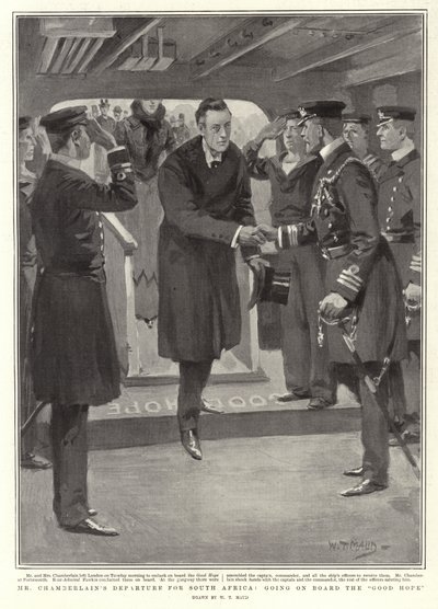 Départ de M. Chamberlain pour l