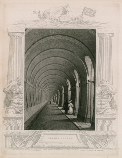 Tunnel de la Tamise - William Tombleson