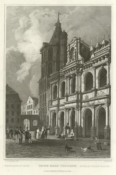 Hôtel de ville de Cologne - William Tombleson