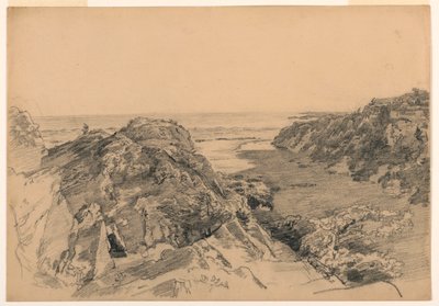 Dessin, Paradis et Purgatoire, Middletown, Rhode Island, vers 1875-80 - William Trost Richards