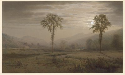 Clair de lune sur le Mont Lafayette, New Hampshire - William Trost Richards