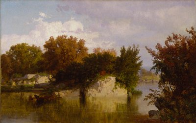 Arbres le long du ruisseau en automne, 1861 - William Trost Richards