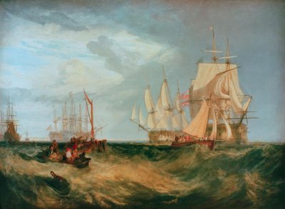 Spithead : Équipage récupérant une ancre - Joseph Mallord William Turner