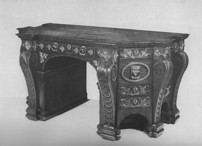 Une des deux tables de bibliothèque George II - William Vile