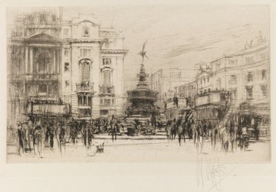 London Set : Piccadilly Circus avec le Criterion Theatre, 1924 - William Walcot