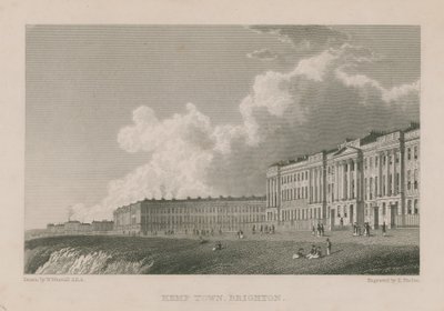 Vue générale de Kemp Town à Brighton - William Westall
