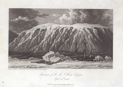 Situation du H.M.S Hecla et Griper - William Westall