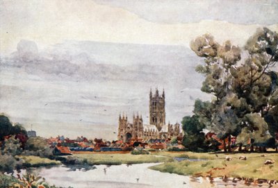 Canterbury depuis les prés - William Wiehe Collins