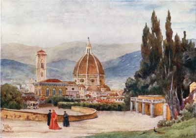 Florence. Le Duomo, depuis les jardins de Boboli - William Wiehe Collins