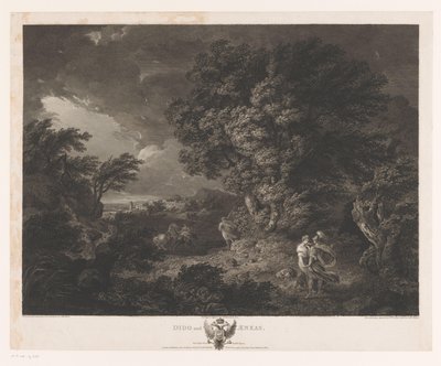Paysage orageux avec Didon et Énée - William Woollett