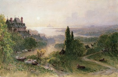 Paysage avec une grande maison - William Wyld