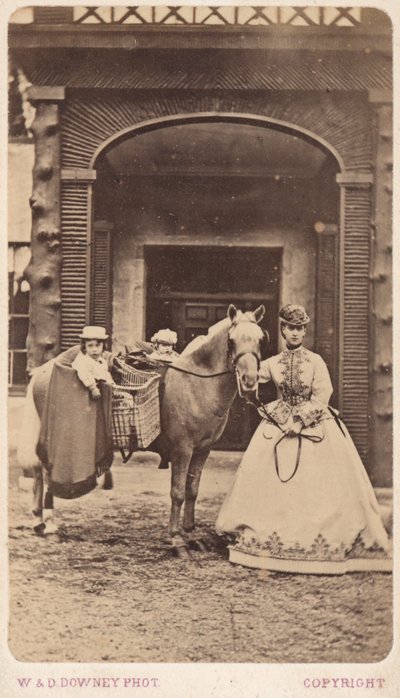 Princesse Alexandra avec le prince Albert Victor et le prince George - William and Daniel Downey