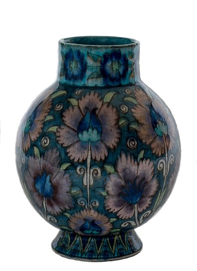 Vase bulbeux avec motif d
