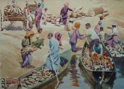 Chargement, marché de Thaung Tho - Wilson Clive