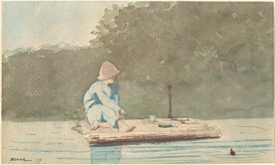 Garçon sur un radeau - Winslow Homer