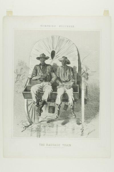 Croquis de campagne : Le train de bagages - Winslow Homer