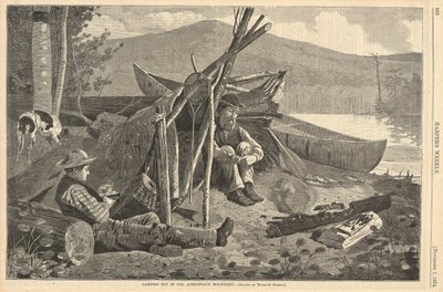 Camping dans les montagnes Adirondack, de Harper - Winslow Homer