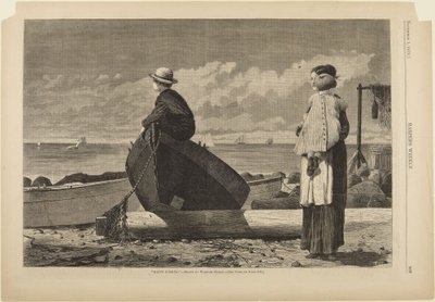 Papa arrive ! - Winslow Homer