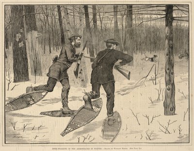 Deer-Stalking in the Adirondacks in Winter, tiré de Every Saturday, A Journal of Choice Reading, 21 janvier 1871 - Winslow Homer