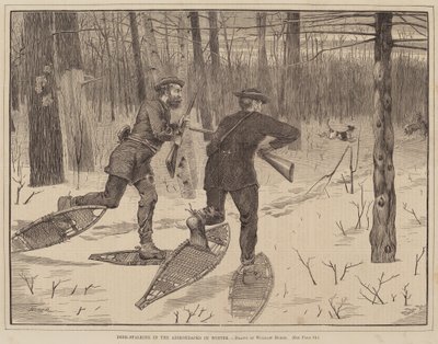 Chasse au cerf dans les Adirondacks en hiver - Winslow Homer