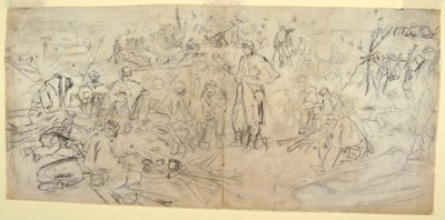 Dessin, "Un campement de l
