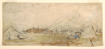 Dessin, campement de l