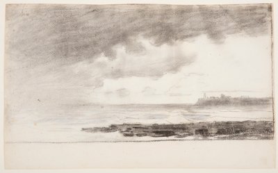 Dessin, baie de Cullercoats, Angleterre, 1881 - Winslow Homer