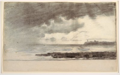 Dessin, baie de Cullercoats, Angleterre, 1881 - Winslow Homer