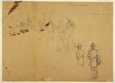 Dessin, esquisses de figures d