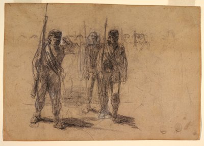 Dessin, Soldats faisant l