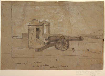 Dessin, étude pour "Projecteur, entrée du port, Santiago de Cuba", 1885 - Winslow Homer