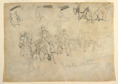 Dessin, Batterie Talbots, 1862 - Winslow Homer