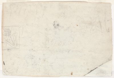 Figure à cheval et autres études [verso] - Winslow Homer